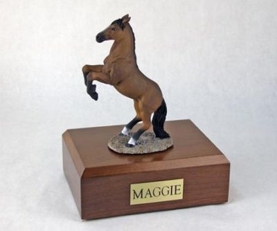 Bay Rearing Horse Urn Figurine PetsToRemember.com