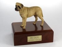 Bull Mastiff Dog Figurine Urn