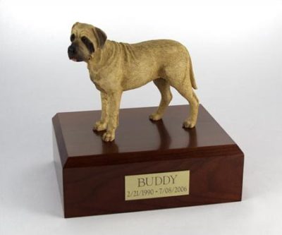 Bull Mastiff Dog Figurine Urn