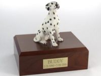 Dalmatian Dog Figurine Urn