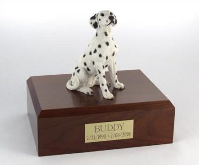 Dalmatian Dog Figurine Urn