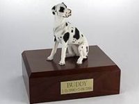 Great Dane Dog Figurine Urn