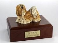 Lhasa Apso Dog Figurine Urn PetsToRemember.com