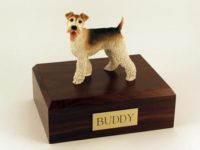 Wire Fox Terrier Figurine Urn PetsToRemember.com