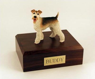 Wire Fox Terrier Figurine Urn PetsToRemember.com