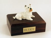 Westie Dog Figurine Urn PetsToRemember.com