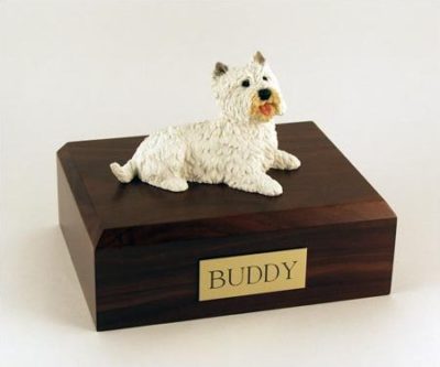 Westie Dog Figurine Urn PetsToRemember.com