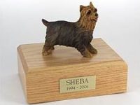 Yorkshire Terrier Dog Figurine Urn PetsToRemember.com