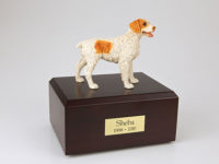 Brown Brittany Dog Figurine Urn PetsToRemember.com