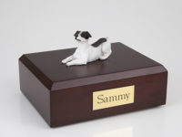 Black Jack Russell Terrier Dog Figurine Urn