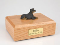 Rottweiler Dog Urn (Lying)