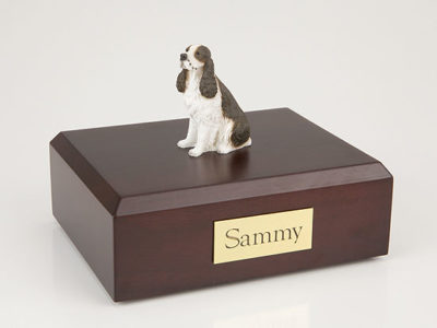 Liver Springer Spaniel Dog Figurine Urn PetsToRemember.com