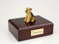 Airedale Dog Figurine Urn