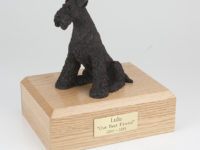 Bronze Airedale Dog Figurine Urn PetsToRemember.com