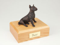 Bronze Bull Terrier Dog Figurine Urn PetsToRemember.com