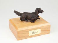 Long-Haired Dachshund Dog Figurine Urn