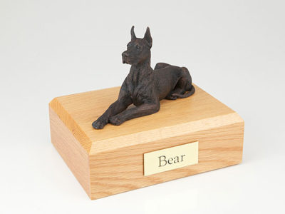 Bronze Great Dane Dog Figurine Urn PetsToRemember.com