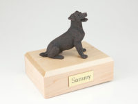 Bronze Jack Russell Terrier Figurine Urn