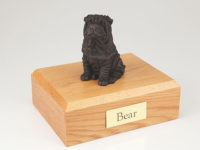 Bronze Shar Pei Pet Urn PetsToRemember.com