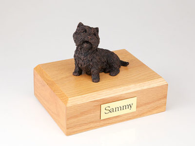 Bronze Westie Dog Figurine Urn PetsToRemember.com