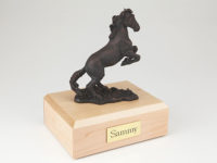 Bronze Horse Figurine Urn