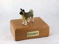 Akita Dog Urn (Gray)