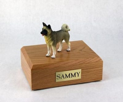 Akita Dog Urn (Gray)