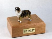 Red Brown Australian Dog Figurine Urn