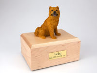 Chow Chow Dog Figurine Urn