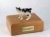 Japanese Bobtail Cat Figurine Urn PetsToRemember.com