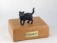 Standing Shorthair Cat Figurine Urn