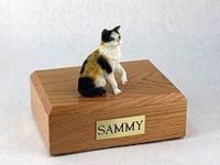 Shorthair Calico Cat Urn from PetsToRemember.com