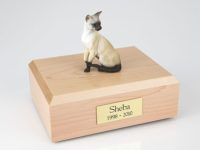 Siamese Cat Figurine Urn
