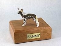 Chinese Crested Dog Figurine Urn