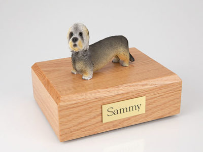 Dandie Dinmont Terrier Dog Figurine Urn