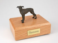 greyhound dog urn (brindle)