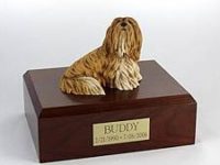 Lhasa Dog Figurine Pet Urn PetsToRemember.com