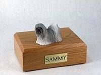 Lhasa Apso Gray Dog Figurine Urn PetsToRemember.com