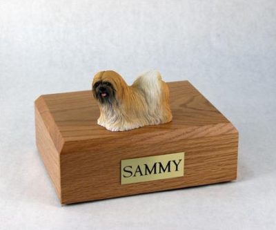 Lhasa Apso Dog Figurine Urn PetsToRemember.com