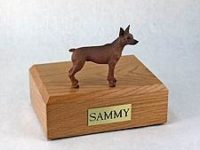 Miniature Pincher Dog Figurine Urn PetsToRemember.com