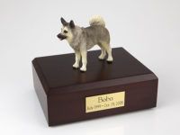 Norwegian Elkhound Dog Figurine Urn