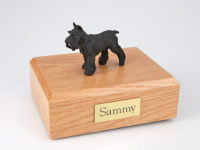 Black Schnauzer Dog Figurine Urn PetsToRemember.com