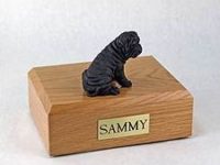 Black Shar Pei Pet Urn PetsToRemember.com