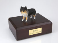 Sheltie Dog Figurine Urn PetsToRemember.com