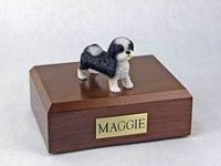 Shih Tzu Dog Urn (Black and White)