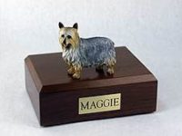 Silky Terrier Dog Figurine Urn PetsToRemember.com