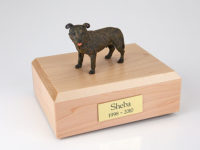 Staffordshire Bull Terrier Dog Figurine Urn PetsToRemember.com