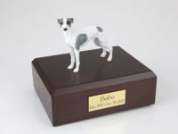 Dog urn Whippet Dog Urn (White Spot)