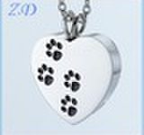 Paw Print Necklace Pendant