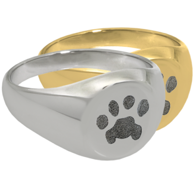 PetsToRemember.com Paw Print Rings